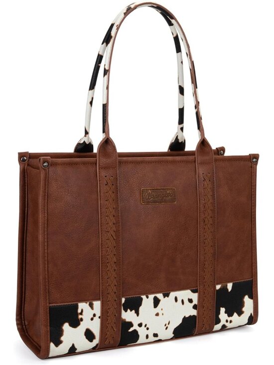Handbags - Wrangler Tote Bag for Women Western Cow Print Purse Designer Top Handle Handbags